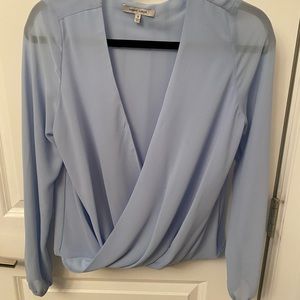 Naked Zebra drape front blouse